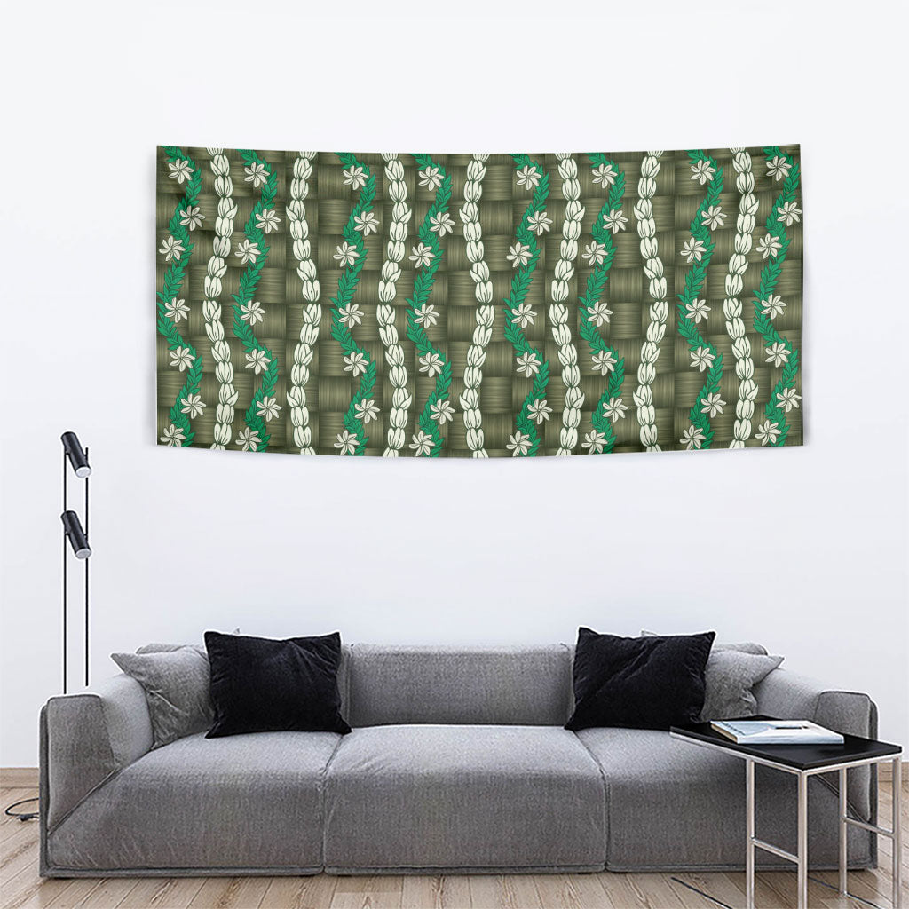 Pikake Maile Tiare Lei Tapestry Omaomao Lauhala Pattern