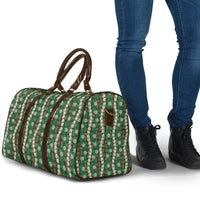 Pikake Maile Tiare Lei Travel Bag Omaomao Lauhala Pattern