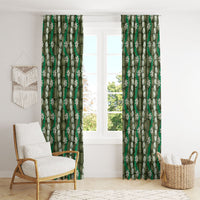 Pikake Maile Tiare Lei Window Curtain Omaomao Lauhala Pattern