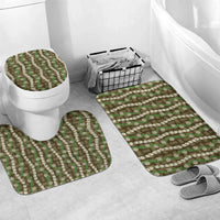 Pikake Maile Tiare Lei Bathroom Set Natural Lauhala Pattern