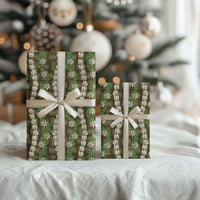 Pikake Maile Tiare Lei Wrapping Paper Natural Lauhala Pattern