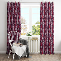 Pikake Maile Tiare Lei Window Curtain Akala Lauhala Pattern