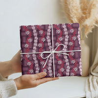 Pikake Maile Tiare Lei Wrapping Paper Akala Lauhala Pattern
