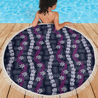 Pikake Maile Tiare Lei Beach Blanket Poni Lauhala Pattern