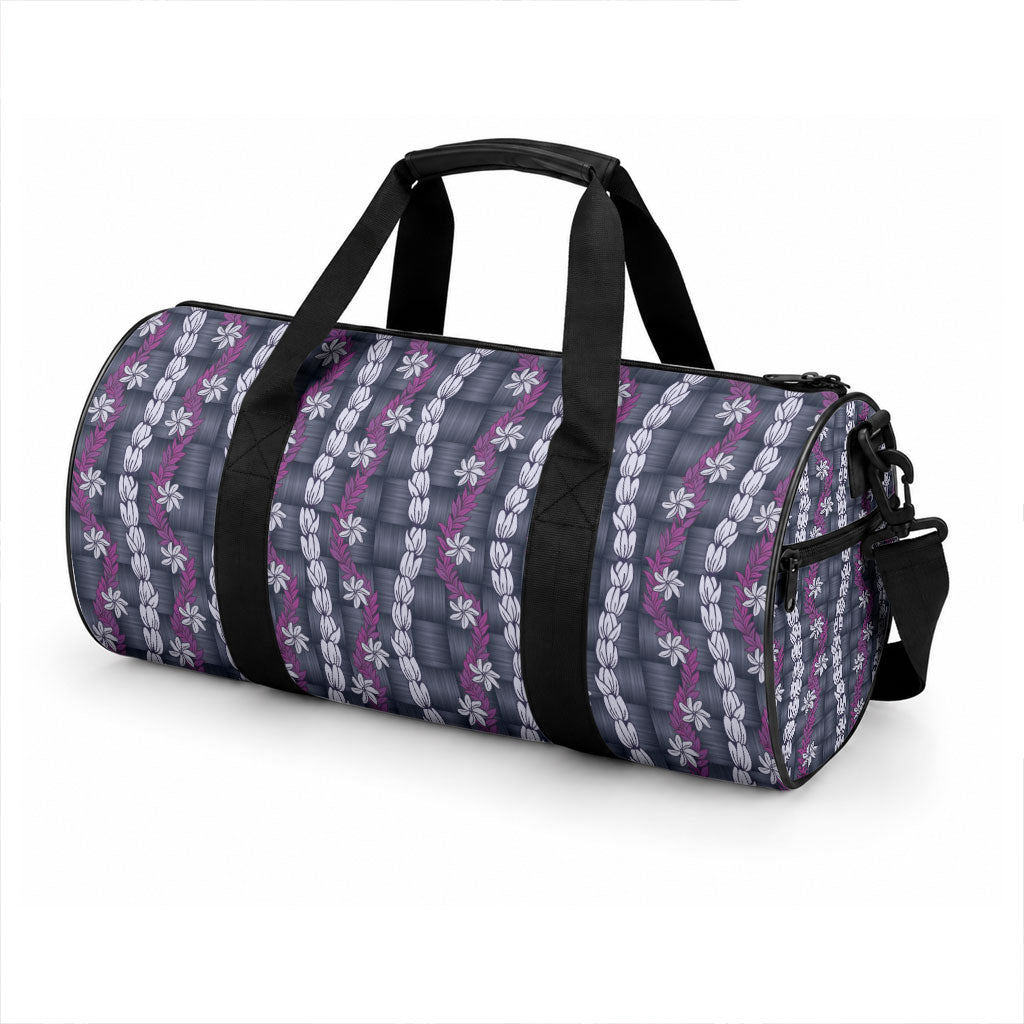 Pikake Maile Tiare Lei Duffle Bag Poni Lauhala Pattern LT01 - Polynesian Pride