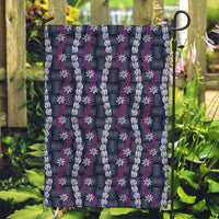 Pikake Maile Tiare Lei Garden Flag Poni Lauhala Pattern