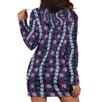 Pikake Maile Tiare Lei Hoodie Dress Poni Lauhala Pattern