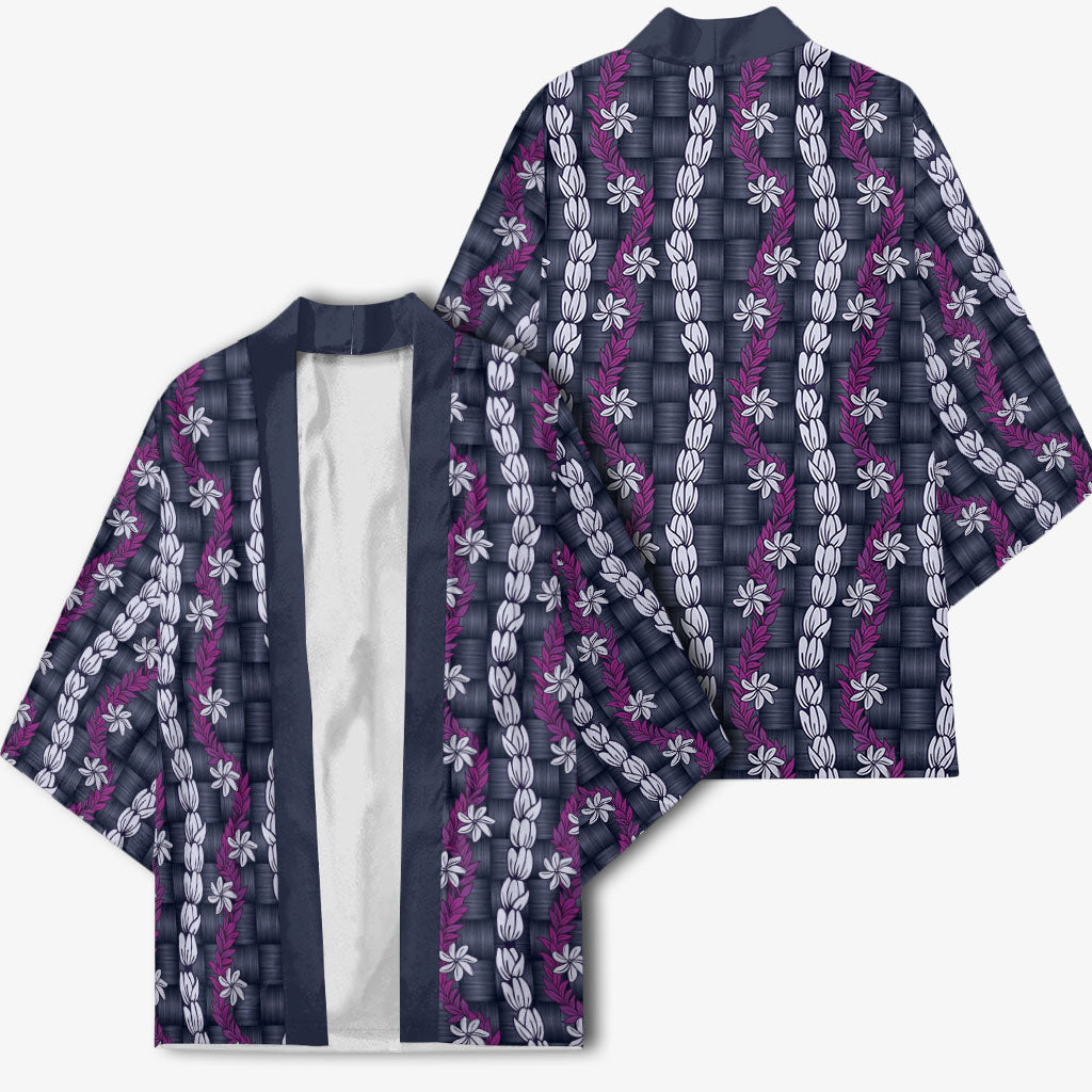Pikake Maile Tiare Lei Kimono Poni Lauhala Pattern