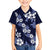 Hawaiian Hibiscus Tribal Floral Blue Hawaiian Shirt Polynesian Tapa Pattern - Polynesian Pride