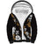 Hawaiian Hibiscus Tribal Floral Brown Sherpa Hoodie Polynesian Tapa Pattern - Polynesian Pride