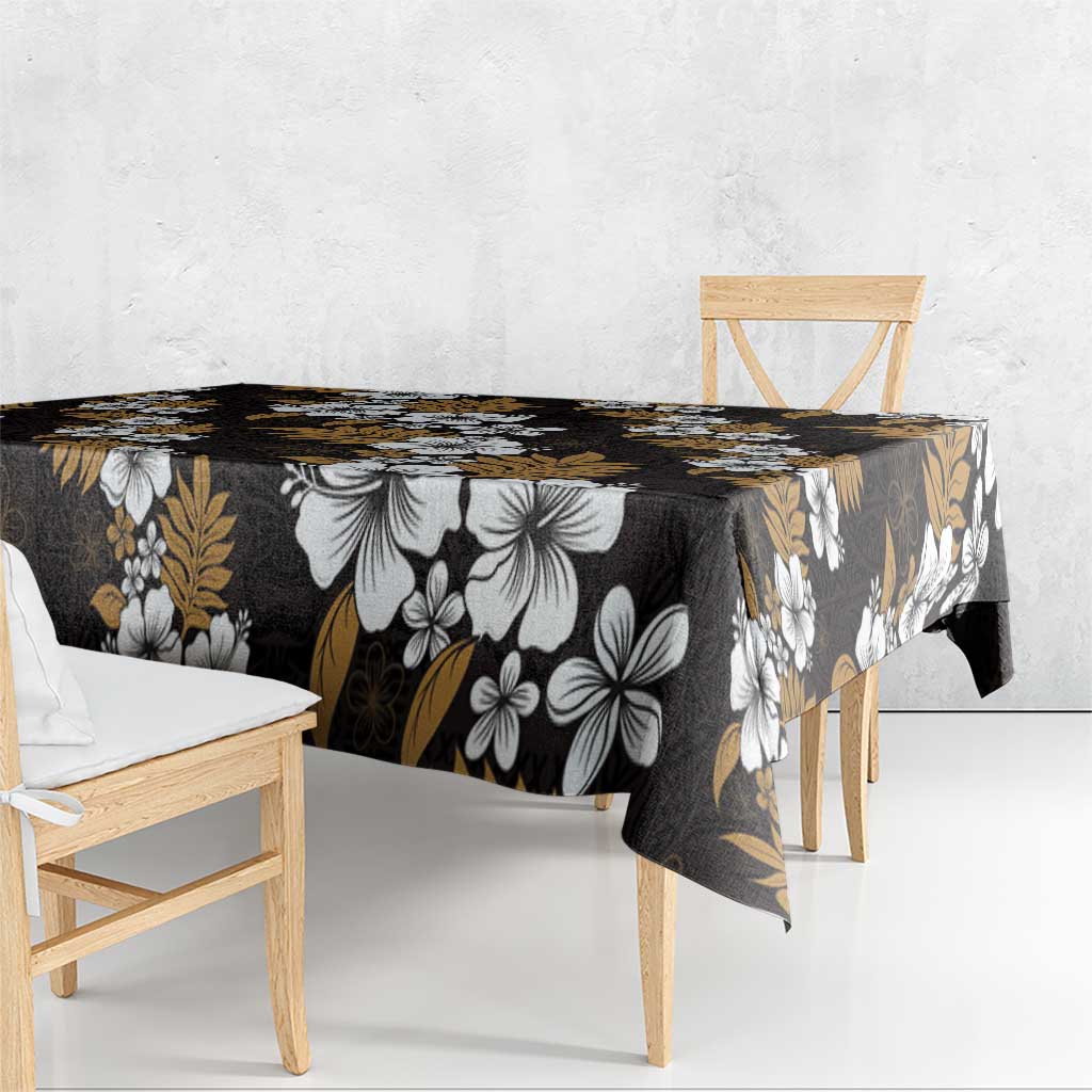 Hawaiian Hibiscus Tribal Floral Brown Tablecloth Polynesian Tapa Pattern LT01 - Polynesian Pride