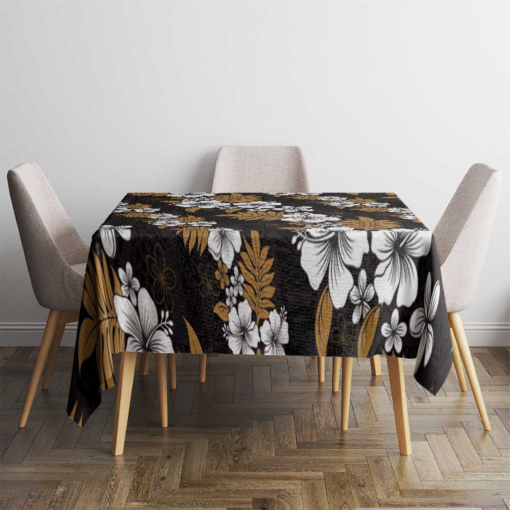 Hawaiian Hibiscus Tribal Floral Brown Tablecloth Polynesian Tapa Pattern LT01 - Polynesian Pride