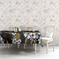 Hawaiian Hibiscus Tribal Floral Brown Tablecloth Polynesian Tapa Pattern LT01 - Polynesian Pride