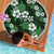 Hawaiian Hibiscus Tribal Floral Green Beach Blanket Polynesian Tapa Pattern - Polynesian Pride