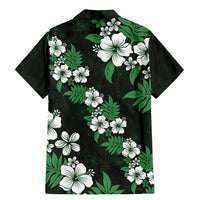 Hawaiian Hibiscus Tribal Floral Green Family Matching Mermaid Dress and Hawaiian Shirt Polynesian Tapa Pattern LT01 - Polynesian Pride