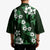 Hawaiian Hibiscus Tribal Floral Green Kimono Polynesian Tapa Pattern - Polynesian Pride