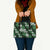 Hawaiian Hibiscus Tribal Floral Green Leather Bag Polynesian Tapa Pattern - Polynesian Pride