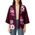 Hawaiian Hibiscus Tribal Floral Pink Kimono Polynesian Tapa Pattern - Polynesian Pride
