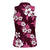Hawaiian Hibiscus Tribal Floral Pink Women Sleeveless Polo Shirt Polynesian Tapa Pattern - Polynesian Pride