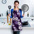 Hawaiian Hibiscus Tribal Floral Purple Apron Polynesian Tapa Pattern - Polynesian Pride