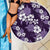 Hawaiian Hibiscus Tribal Floral Purple Beach Blanket Polynesian Tapa Pattern - Polynesian Pride