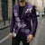 Hawaiian Hibiscus Tribal Floral Purple Blazer Polynesian Tapa Pattern - Polynesian Pride