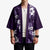 Hawaiian Hibiscus Tribal Floral Purple Kimono Polynesian Tapa Pattern - Polynesian Pride