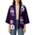Hawaiian Hibiscus Tribal Floral Purple Kimono Polynesian Tapa Pattern - Polynesian Pride