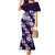 Hawaiian Hibiscus Tribal Floral Purple Mermaid Dress Polynesian Tapa Pattern - Polynesian Pride