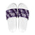 Hawaiian Hibiscus Tribal Floral Purple Slide Sandals Polynesian Tapa Pattern - Polynesian Pride