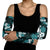 Hawaiian Hibiscus Tribal Floral Teal Arm Sleeves Polynesian Tapa Pattern - Polynesian Pride