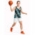 Hawaiian Hibiscus Tribal Floral Teal Basketball Jersey Polynesian Tapa Pattern - Polynesian Pride