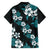 Hawaiian Hibiscus Tribal Floral Teal Hawaiian Shirt Polynesian Tapa Pattern - Polynesian Pride