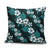 Hawaiian Hibiscus Tribal Floral Teal Pillow Cover Polynesian Tapa Pattern - Polynesian Pride