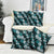 Hawaiian Hibiscus Tribal Floral Teal Pillow Cover Polynesian Tapa Pattern - Polynesian Pride