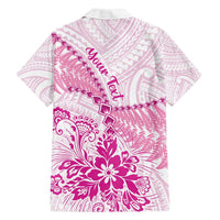 Personalised New Zealand Pink Fern Breast Cancer Family Matching Summer Maxi Dress and Hawaiian Shirt Polynesian Pattern LT01 - Polynesian Pride
