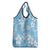 Fiji Tapa Pattern Grocery Bag Plumeria Floral