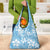 Fiji Tapa Pattern Grocery Bag Plumeria Floral