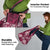Plumeria Floral Tapa Pattern Ruby Pink Grocery Bag