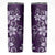 Plumeria Floral Tapa Pattern Amethyst Purple Skinny Tumbler