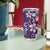Plumeria Floral Tapa Pattern Amethyst Purple Tumbler Cup