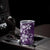 Plumeria Floral Tapa Pattern Amethyst Purple Tumbler Cup