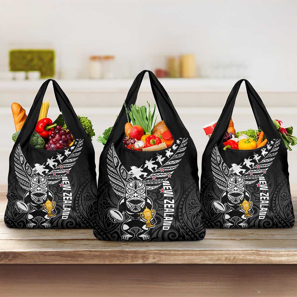 Custom New Zealand Silver Fern Rugby Grocery Bag Aotearoa Champion 2023 World Cup