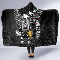 New Zealand Silver Fern Rugby Hooded Blanket Aotearoa Champion 2023 World Cup LT01 - Polynesian Pride