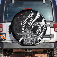New Zealand Waitangi Day Spare Tire Cover Aotearoa Te Tiriti O Waitangi Kiwi Black Version LT01 - Polynesian Pride