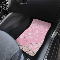 Cranes Sakura Floral Pink Pastel Car Mats Hawaii Japan Culture LT01 - Polynesian Pride