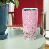 Cranes Sakura Floral Pink Pastel Tumbler Cup Hawaii Japan Culture - Polynesian Pride