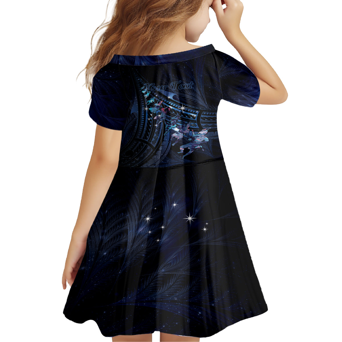 Personalised Matariki Paua Shell New Zealand Family Matching Summer Maxi Dress and Hawaiian Shirt Haka Dance At The Starry Night LT01 - Polynesian Pride