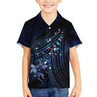Personalised Matariki Paua Shell New Zealand Hawaiian Shirt Haka Dance At The Starry Night LT01 - Polynesian Pride