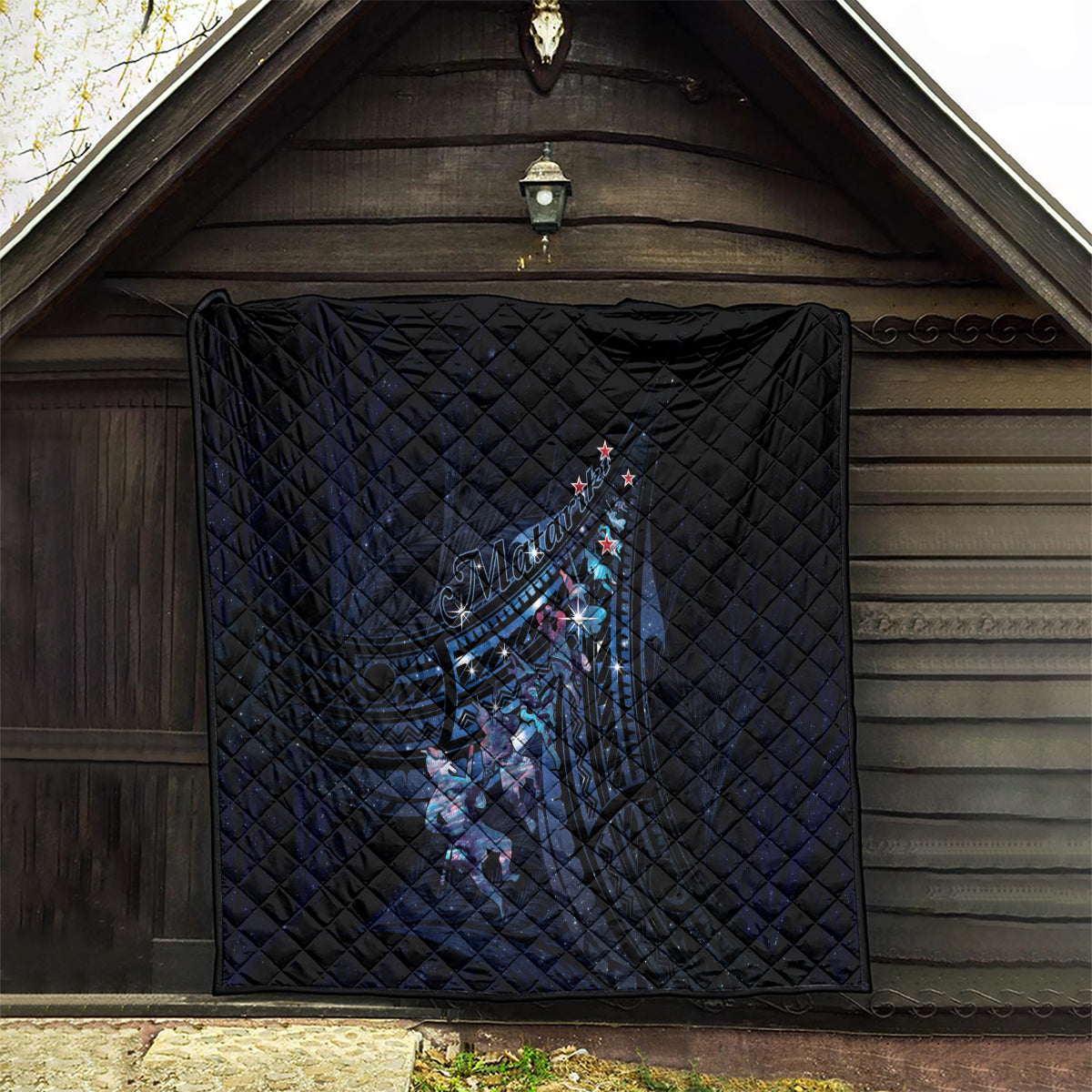 Matariki Paua Shell New Zealand Quilt Haka Dance At The Starry Night LT01 - Polynesian Pride